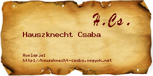Hauszknecht Csaba névjegykártya